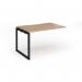 Connex Plus O Frame 1200 x 800 x 725mm Single Add On Bay - Black Frame Beech Top HCO128-AB-K-B
