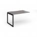 Connex Plus O Frame 1200 x 800 x 725mm Single Add On Bay - Black Frame Grey Oak Top HCO128-AB-K-GO