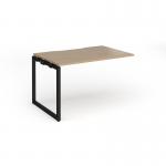 Connex Plus O Frame 1200 x 800 x 725mm Single Add On Bay - Black Frame Kendal Oak Top HCO128-AB-K-KO
