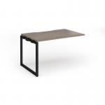 Connex Plus O Frame 1200 x 800 x 725mm Single Add On Bay - Black Frame Nebraska Oak Top HCO128-AB-K-NO