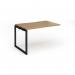 Connex Plus O Frame 1200 x 800 x 725mm Single Add On Bay - Black Frame Oak Top HCO128-AB-K-O