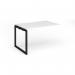 Connex Plus O Frame 1200 x 800 x 725mm Single Add On Bay - Black Frame White Top HCO128-AB-K-WH