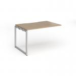 Connex Plus O Frame 1200 x 800 x 725mm Single Add On Bay - Silver Frame Kendal Oak Top HCO128-AB-S-KO