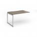 Connex Plus O Frame 1200 x 800 x 725mm Single Add On Bay - Silver Frame Nebraska Oak Top HCO128-AB-S-NO