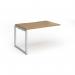 Connex Plus O Frame 1200 x 800 x 725mm Single Add On Bay - Silver Frame Oak Top HCO128-AB-S-O