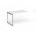 Connex Plus O Frame 1200 x 800 x 725mm Single Add On Bay - Silver Frame White Top HCO128-AB-S-WH