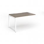 Connex Plus O Frame 1200 x 800 x 725mm Single Add On Bay - White Frame Nebraska Oak Top HCO128-AB-WH-NO