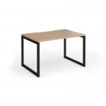 Connex Plus O Frame 1200 x 800 x 725mm Single Desk - Black Frame Beech Top HCO128-K-B