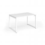 Connex Plus O Frame 1200 x 800 x 725mm Single Desk - White Frame White Top HCO128-WH-WH