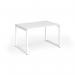 Connex Plus O Frame 1200 x 800 x 725mm Single Desk - White Frame White Top HCO128-WH-WH
