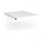 Connex Plus O Frame 1400 x 1600 x 725mm Back to Back Add On Bay - White Frame White Top HCO1416-AB-WH-WH
