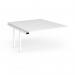 Connex Plus O Frame 1400 x 1600 x 725mm Back to Back Add On Bay - White Frame White Top HCO1416-AB-WH-WH