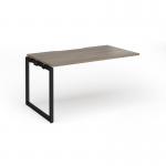 Connex Plus O Frame 1400 x 800 x 725mm Single Add On Bay - Black Frame Nebraska Oak Top HCO148-AB-K-NO