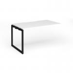 Connex Plus O Frame 1400 x 800 x 725mm Single Add On Bay - Black Frame White Top HCO148-AB-K-WH