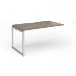 Connex Plus O Frame 1400 x 800 x 725mm Single Add On Bay - Silver Frame Nebraska Oak Top HCO148-AB-S-NO