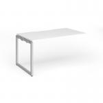 Connex Plus O Frame 1400 x 800 x 725mm Single Add On Bay - Silver Frame White Top HCO148-AB-S-WH