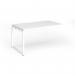 Connex Plus O Frame 1400 x 800 x 725mm Single Add On Bay - White Frame White Top HCO148-AB-WH-WH