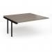 Connex Plus O Frame 1600 x 1600 x 725mm Back to Back Add On Bay - Black Frame Nebraska Oak Top HCO1616-AB-K-NO