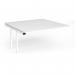 Connex Plus O Frame 1600 x 1600 x 725mm Back to Back Add On Bay - White Frame White Top HCO1616-AB-WH-WH