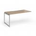 Connex Plus O Frame 1600 x 800 x 725mm Single Add On Bay - Silver Frame Kendal Oak Top HCO168-AB-S-KO