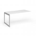 Connex Plus O Frame 1600 x 800 x 725mm Single Add On Bay - Silver Frame White Top HCO168-AB-S-WH