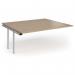 Connex Plus O Frame 1800 x 1600 x 725mm Back to Back Add On Bay - Silver Frame Kendal Oak Top HCO1816-AB-S-KO
