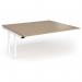 Connex Plus O Frame 1800 x 1600 x 725mm Back to Back Add On Bay - White Frame Kendal Oak Top HCO1816-AB-WH-KO