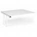 Connex Plus O Frame 1800 x 1600 x 725mm Back to Back Add On Bay - White Frame White Top HCO1816-AB-WH-WH