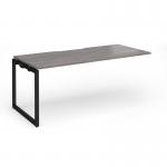 Connex Plus O Frame 1800 x 800 x 725mm Single Add On Bay - Black Frame Grey Oak Top HCO188-AB-K-GO