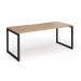 Connex Plus O Frame 1800 x 800 x 725mm Single Desk - Black Frame Beech Top HCO188-K-B