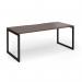 Connex Plus O Frame 1800 x 800 x 725mm Single Desk - Black Frame Walnut Top HCO188-K-W