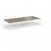 Connex Plus O Frame 3600 x 1600 x 725mm Back to Back Desk (6 x 1200mm) - White Frame Nebraska Oak Top HCO3616-WH-NO