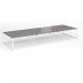 Connex Plus O Frame 4800 x 1600 x 725mm Back to Back Desk (6 x 1600mm) - White Frame Grey Oak Top HCO4816-WH-GO