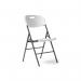 Hebe steel folding chair with blow moulded seat and back - 4 Units per box - White HEB100-G-WH