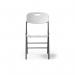 Hebe steel folding chair with blow moulded seat and back - 4 Units per box - White HEB100-G-WH