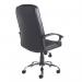 Hertford high back managers chair - black leather faced HER300T1