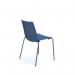 Harmony multi-purpose chair with chrome 4 leg frame - blue HRM504C-BL