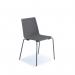 Harmony multi-purpose chair with chrome 4 leg frame - grey HRM504C-GR