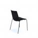 Harmony multi-purpose chair with chrome 4 leg frame - black HRM504C-K