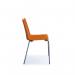 Harmony multi-purpose chair with chrome 4 leg frame - orange HRM504C-OR