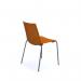 Harmony multi-purpose chair with chrome 4 leg frame - orange HRM504C-OR