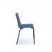 Harmony multi-purpose chair with black 4 leg frame - blue
