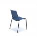 Harmony multi-purpose chair with black 4 leg frame - blue