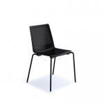 Harmony multi-purpose chair with black 4 leg frame - black HRM504K-K