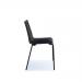 Harmony multi-purpose chair with black 4 leg frame - black