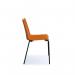 Harmony multi-purpose chair with black 4 leg frame - orange HRM504K-OR