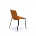 Harmony multi-purpose chair with black 4 leg frame - orange HRM504K-OR