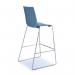 Harmony multi-purpose stool with chrome sled frame - blue HRM509C-BL