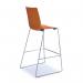 Harmony multi-purpose stool with chrome sled frame - orange HRM509C-OR