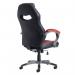 Jensen high back executive chair - black and red faux leather JEN300T1